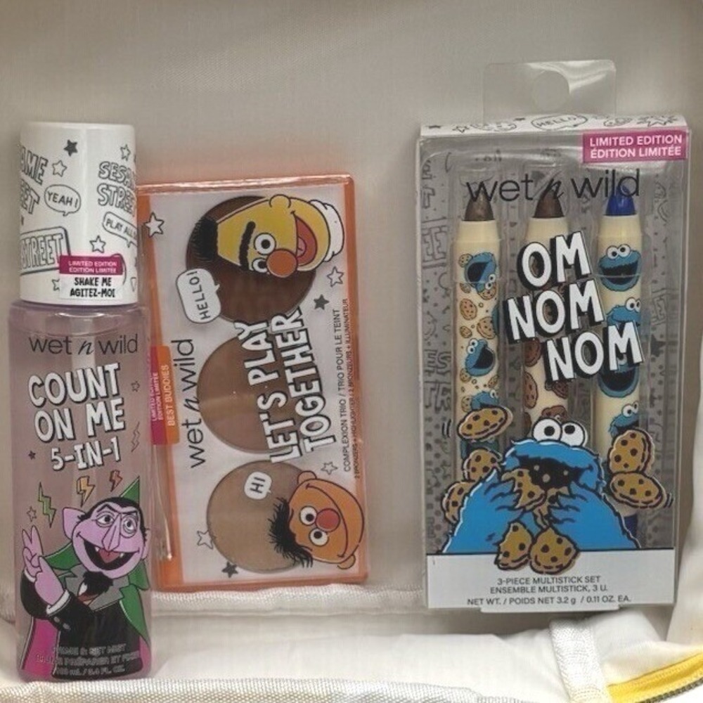 Sesame Street Wet N Wild Collaboration 3 Piece Set 3 pc Primer Concealer Eye